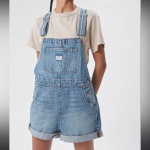Levi’s Denim Vintage Repro Shortalls * Large * Jeans Romper